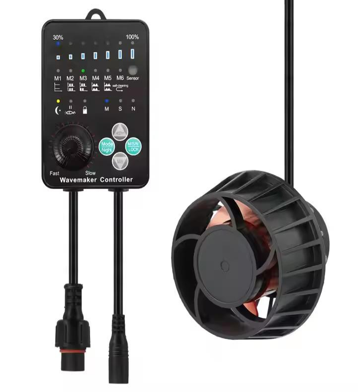 Gyre wavemaker with controller included in Sea Cardinal turnkey reef tank kit